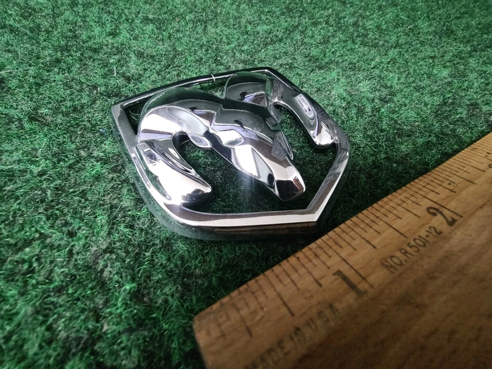 Dodge Front Grille Emblem Logo Badg OEM Name Plate Name See Measurements 4L8