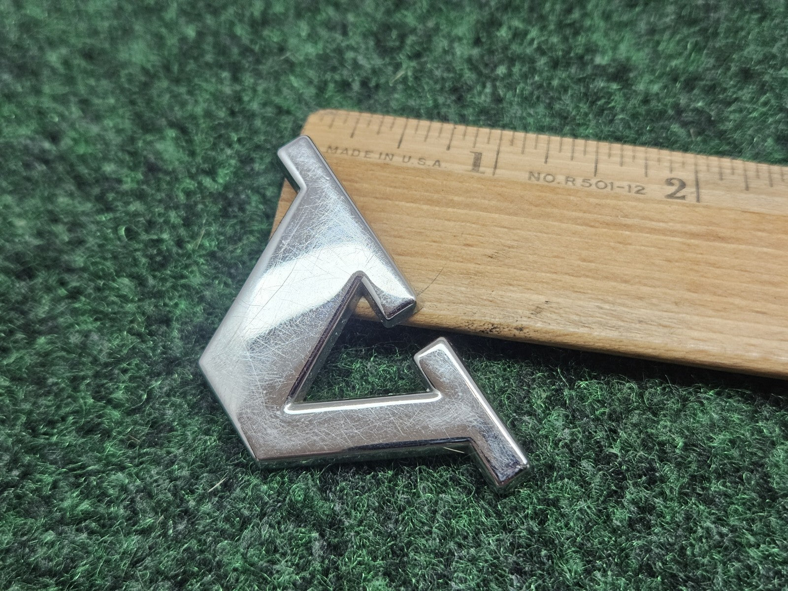 OEM "V" Chrome Individual Letter Lettering Emblem Badge Logo Volvo Nameplate 7S7