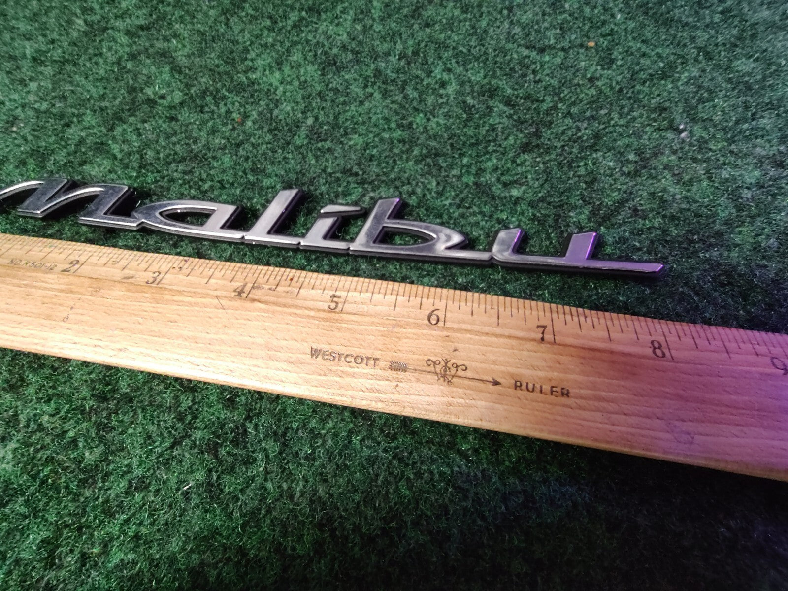 1997-2003 Chevy Malibu Chrome Rear Emblem Badge Logo Nameplate Name Plate 6S4