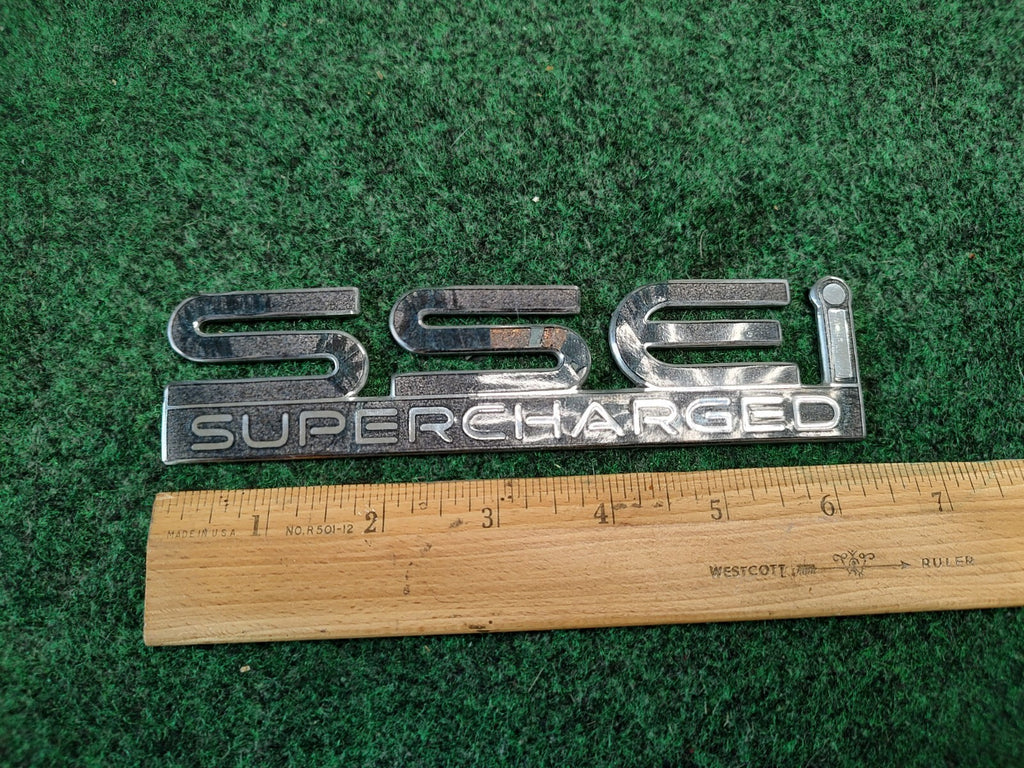 Pontiac SSEi Supercharged Gray Metal Emblem Badge Logo Nameplate Name Plate 1S4