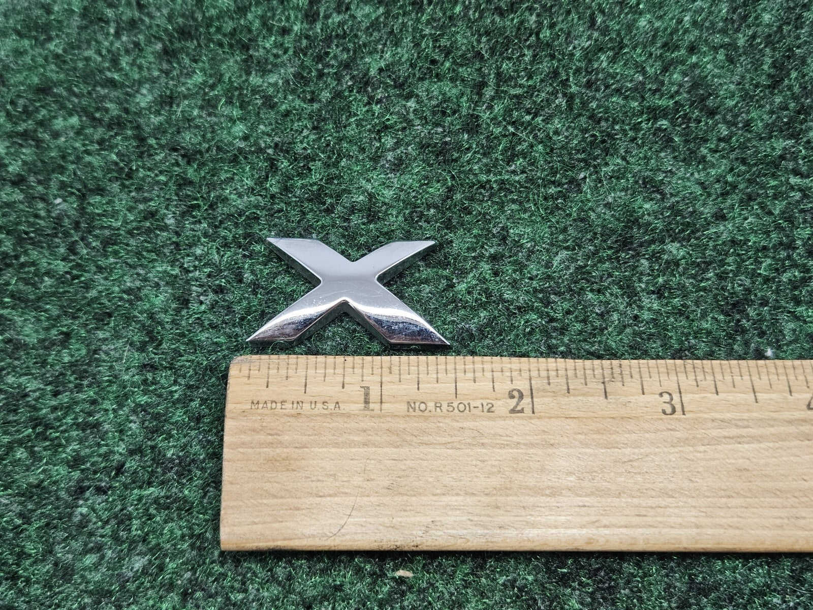 OEM "X" 3D Chrome Individual X  Letter Lettering Emblem Badge Logo Nameplate 2S2