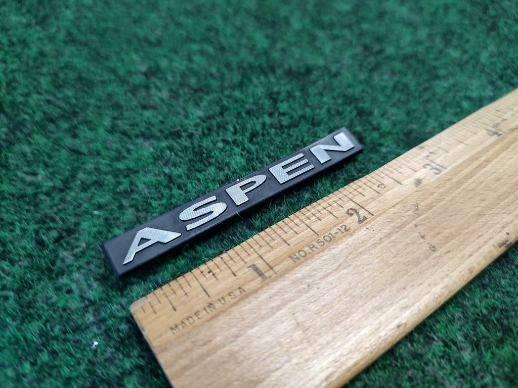 Chrysler Aspen Emblem Letters OEM Name Plate Badge Logo Nameplate 4S1