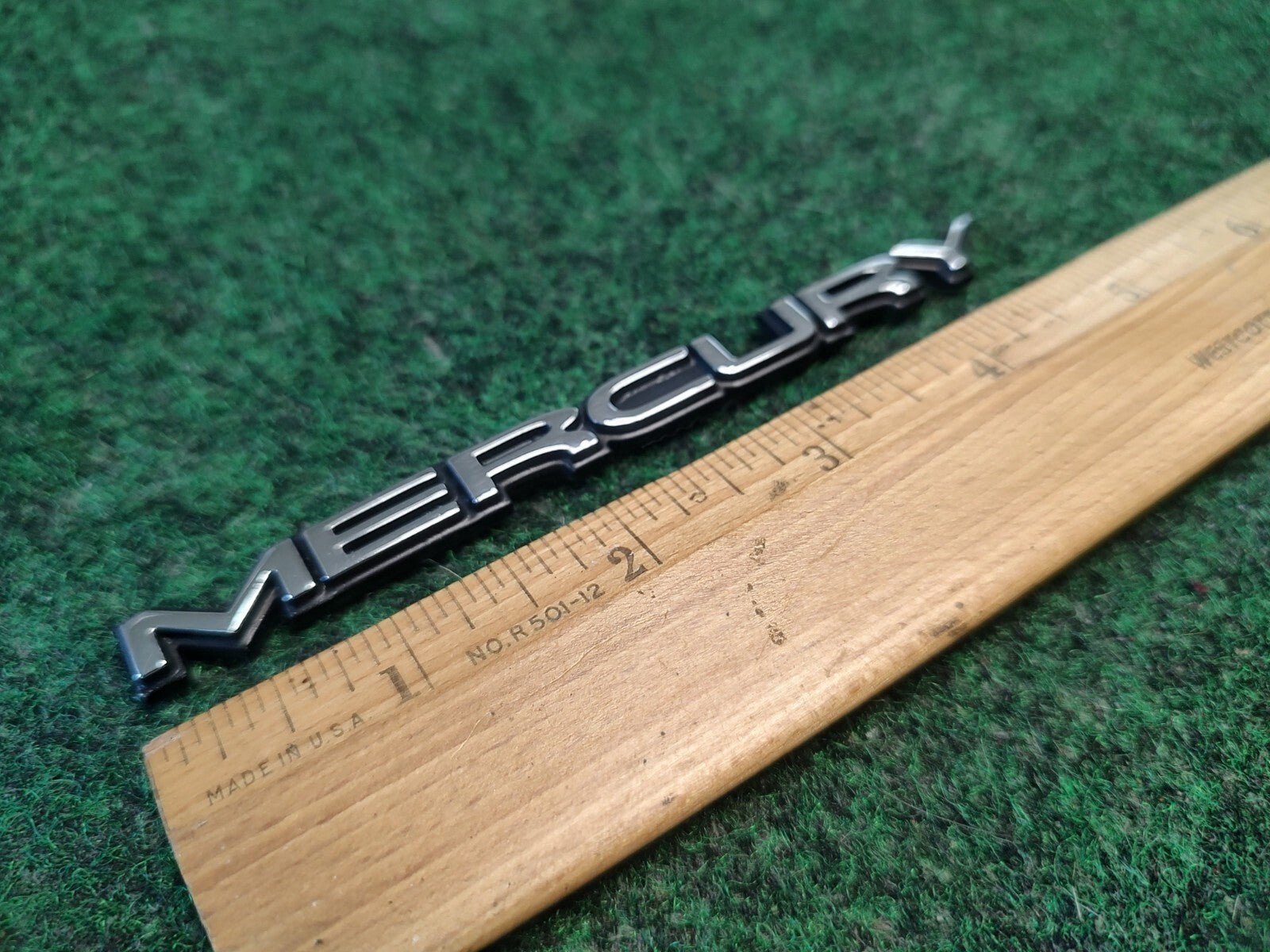 1998-2002 Mercury Grand Marquis Emblem Logo Letters Badge Rear Chrome OEM 3S8