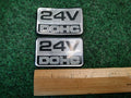 (2) Ford Mercury Taurus Sable 24V DOHC Fender Emblem Badge Logo Nameplate 3L6