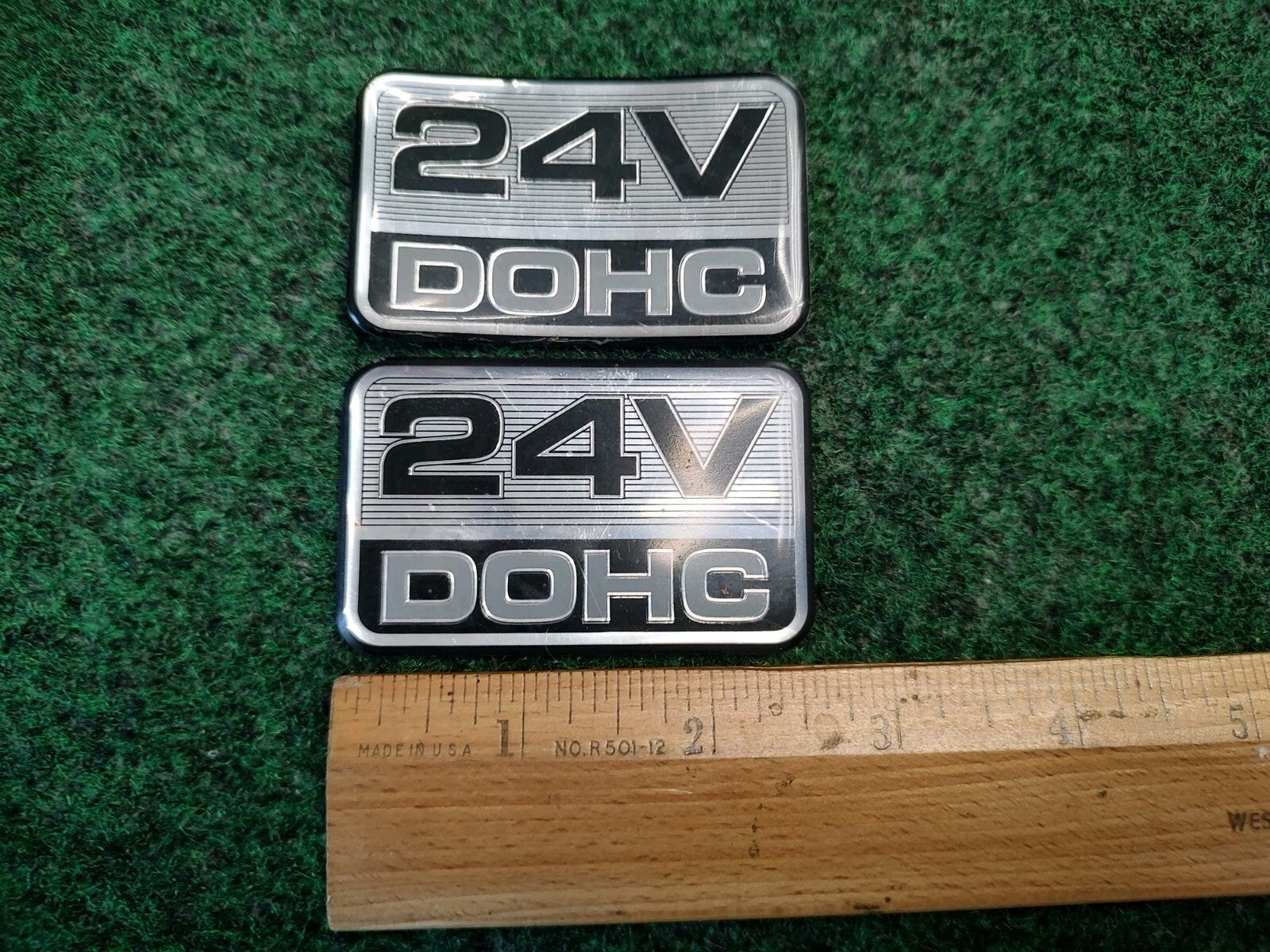 (2) Ford Mercury Taurus Sable 24V DOHC Fender Emblem Badge Logo Nameplate 3L6