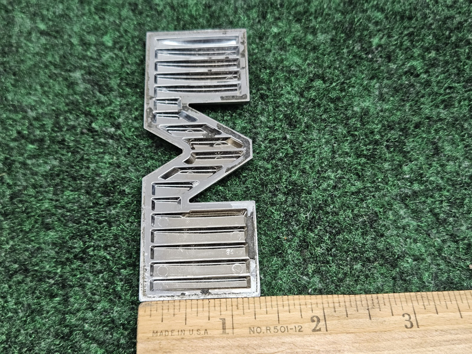 OEM "M" Silver Individual Letter Lettering Emblem Badge Logo Nameplate 7S8