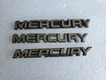 (3) MERCURY REAR GATE LID EMBLEM LOGO BADGE SYMBOL OEM NAMEPLATE VNTG