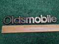 Vintage Oldsmobile name plate Chrome Metal Car Emblem 1S8