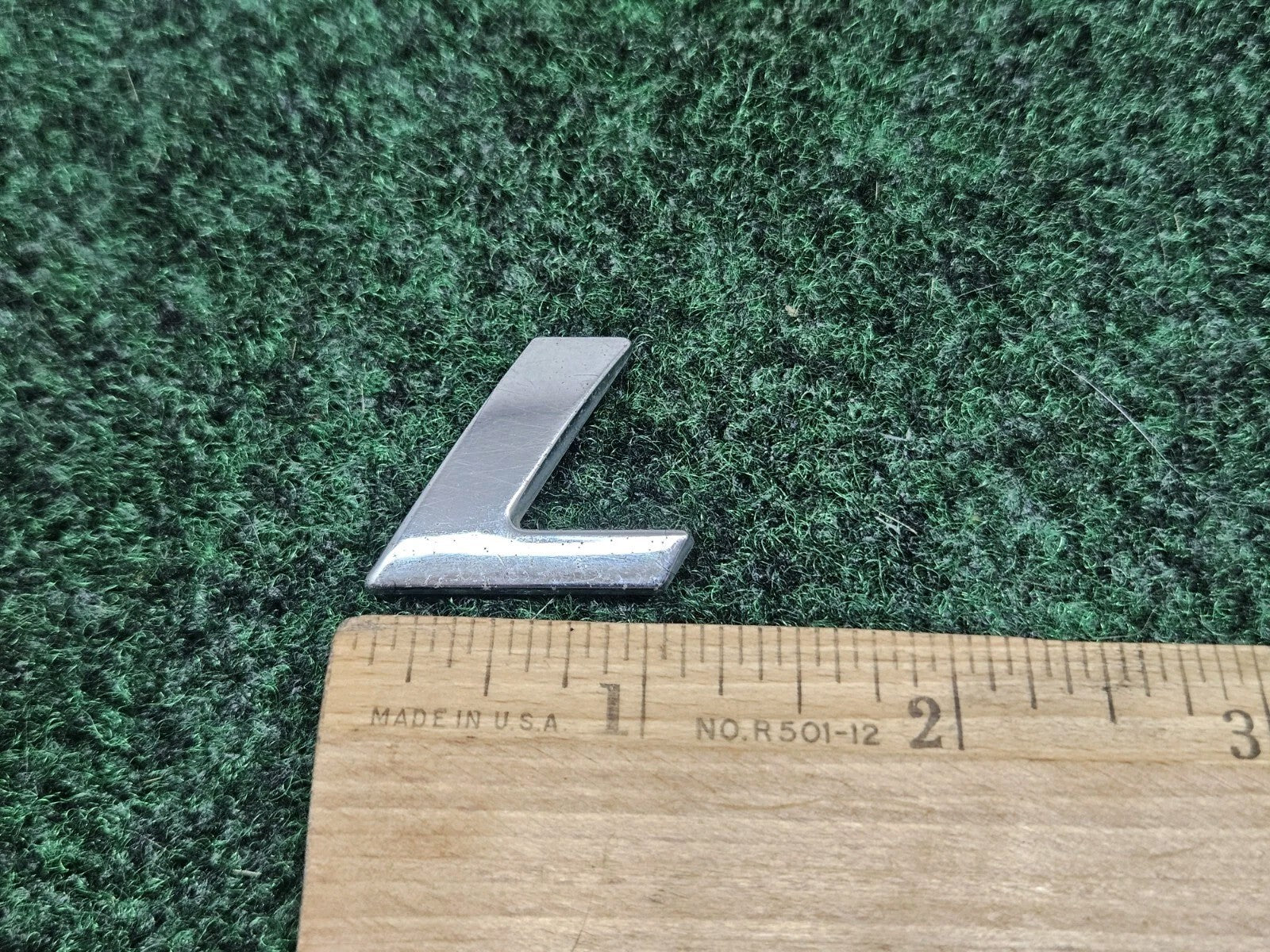 OEM "L" Chrome Individual Letter Lettering Emblem Badge Logo 3D Nameplate 7S7
