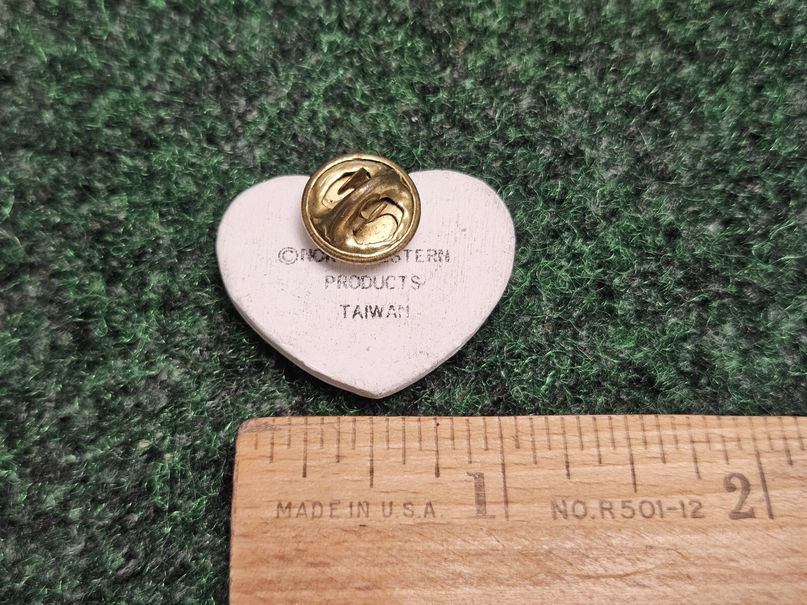 Heart Honored One Grandma Rainbow Clouds Lapel Pin