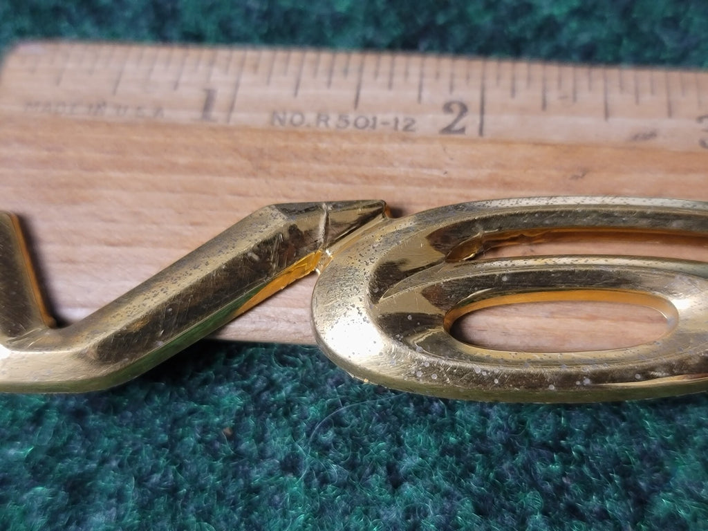 1999-2003 Toyota V6 Emblem Side Script Logo Badge Gold OEM 5S2
