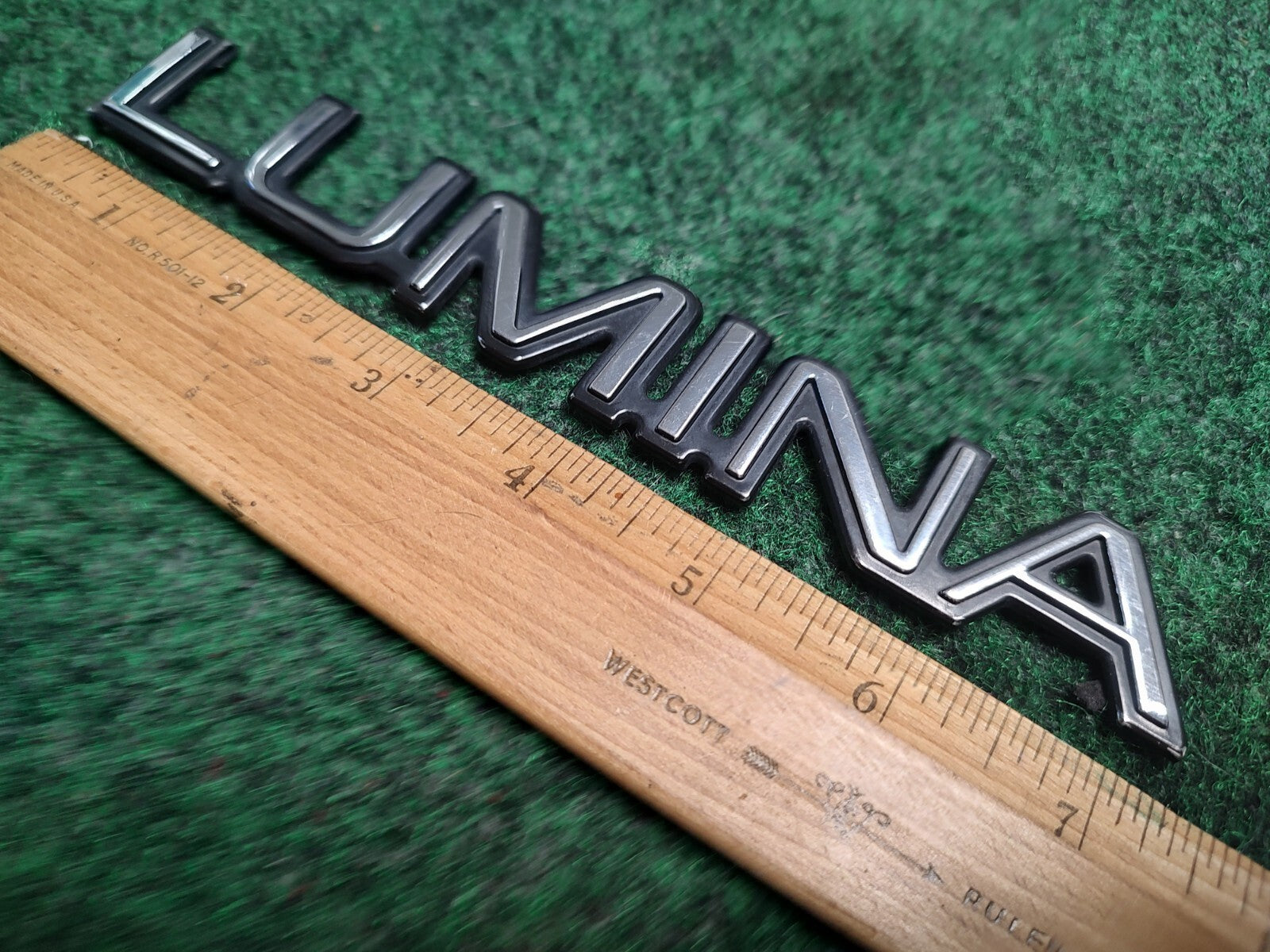 Chevy OEM Lumina Chrome 7" Emblem Badge Logo Nameplate Name Plate Insignia 1S1