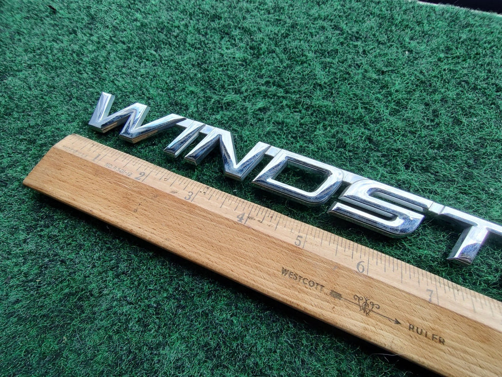 99 00 01 02 03 FORD WINDSTAR REAR CHROME EMBLEM LOGO BADGE SYMBOL USED Crack 5S2