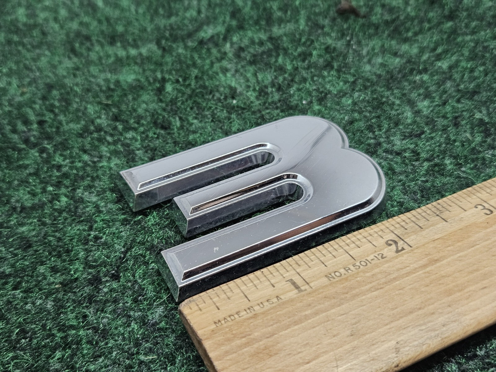 OEM 3D "3" Chrome Individual Number Lettering Emblem Badge Logo Nameplate 7S9