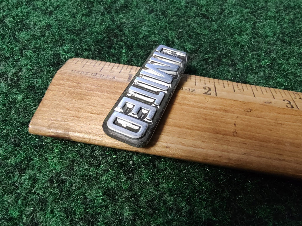 Limited Chrome Metal Emblem Badge Logo Nameplate Name Plate 3S6