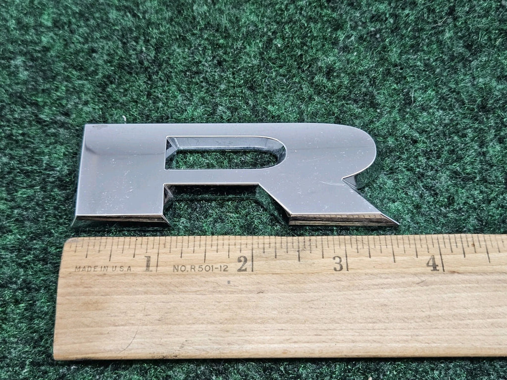 OEM "R" Chrome Individual Letter Lettering Emblem Badge Logo Nameplate 7S8