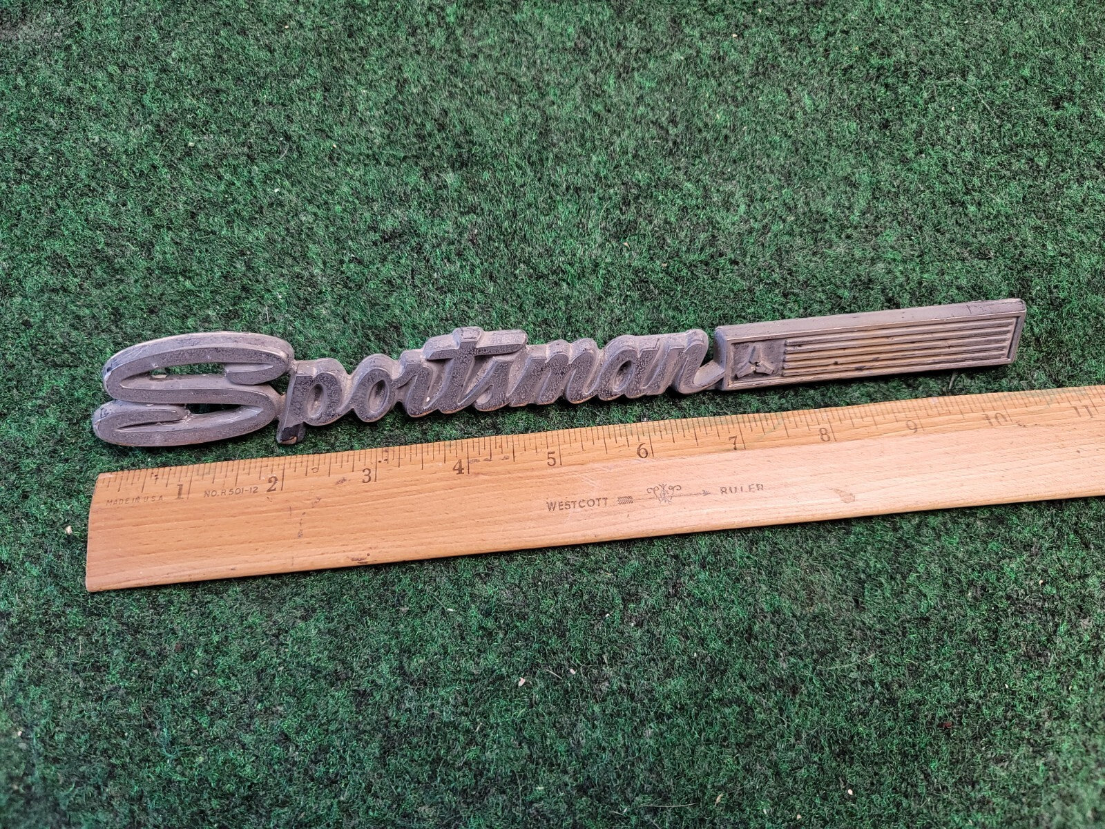 Circa 1970s Dodge Sportsman Van Chrome Emblem Badge Fender Nameplate 58395 7L1