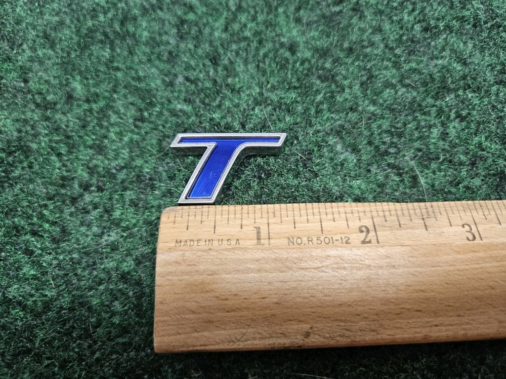 OEM "T" Chrome Blue Individual Letter Lettering Emblem Badge Logo Nameplate 7S7