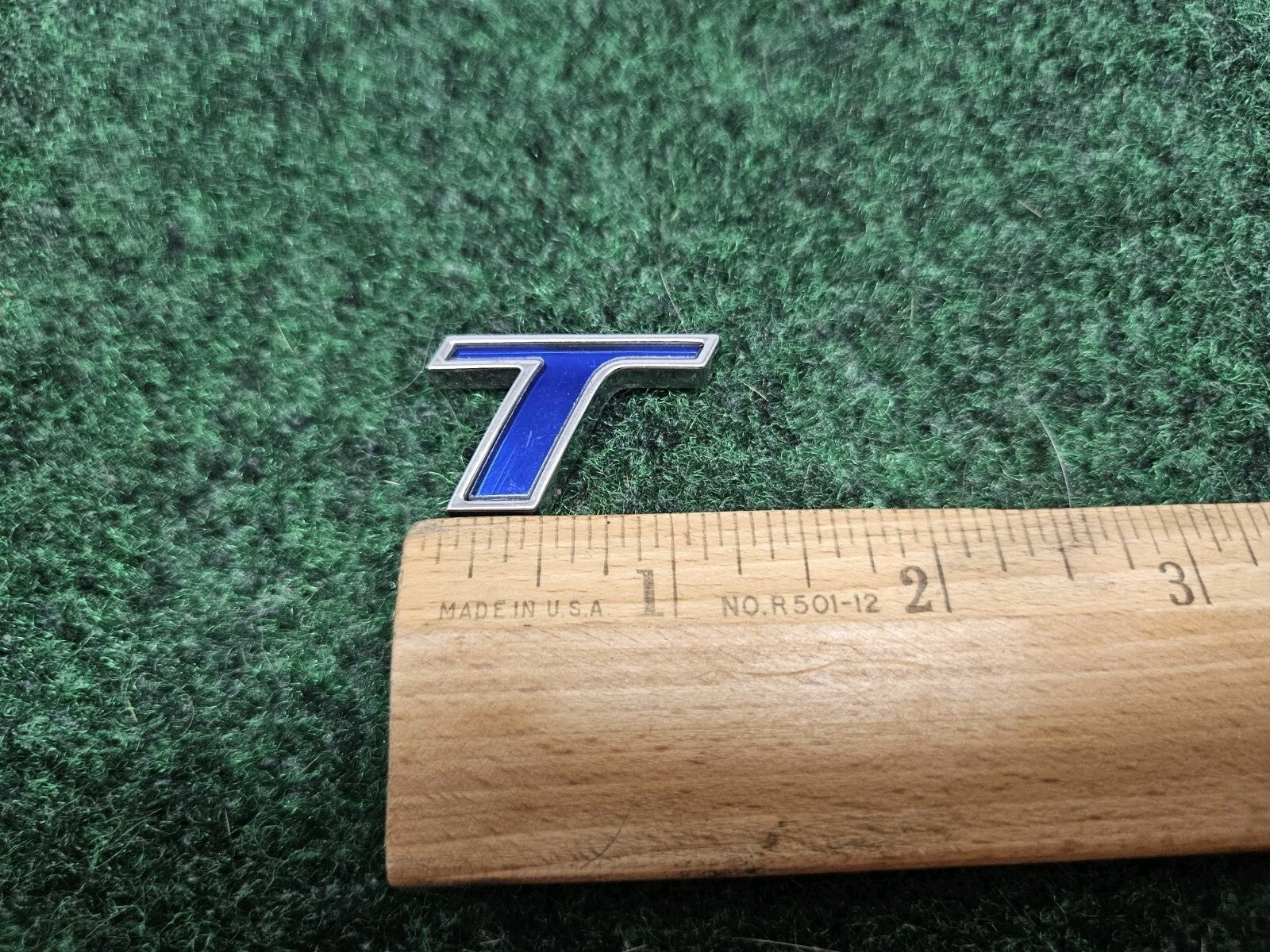 OEM "T" Chrome Blue Individual Letter Lettering Emblem Badge Logo Nameplate 7S7