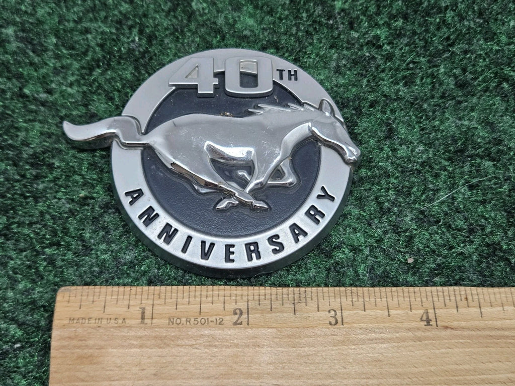 Ford Mustang 40th Passenger RH Fender Emblem Badge Logo OEM Genuine Original 7S8