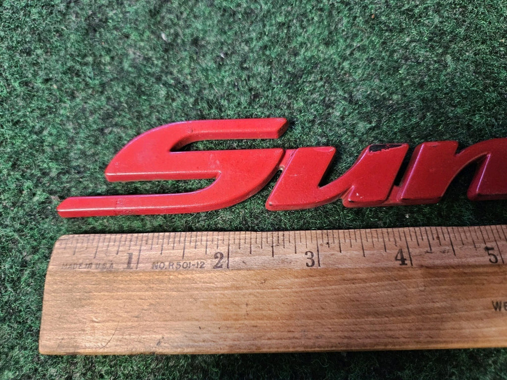 1998-2004 Pontiac Sunfire Emblem Red Badge Logo Nameplate Name Plate 4M9