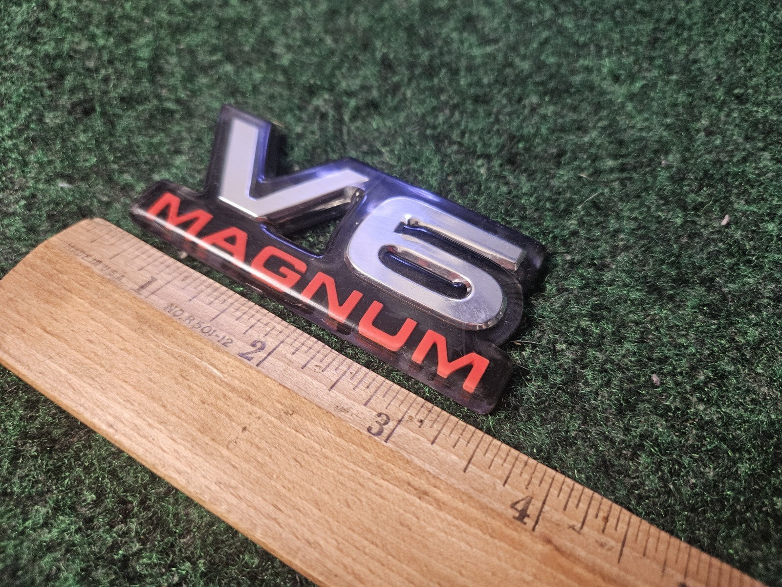 Dodge V6 Magnum Badge Emblem Name Plate Logo OEM 4M7