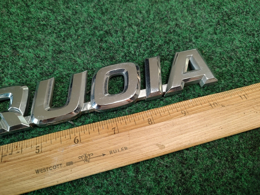 Toyota Sequoia Rear Lid Chrome Emblem Name Plate Logo Badge Sign OEM 2S6
