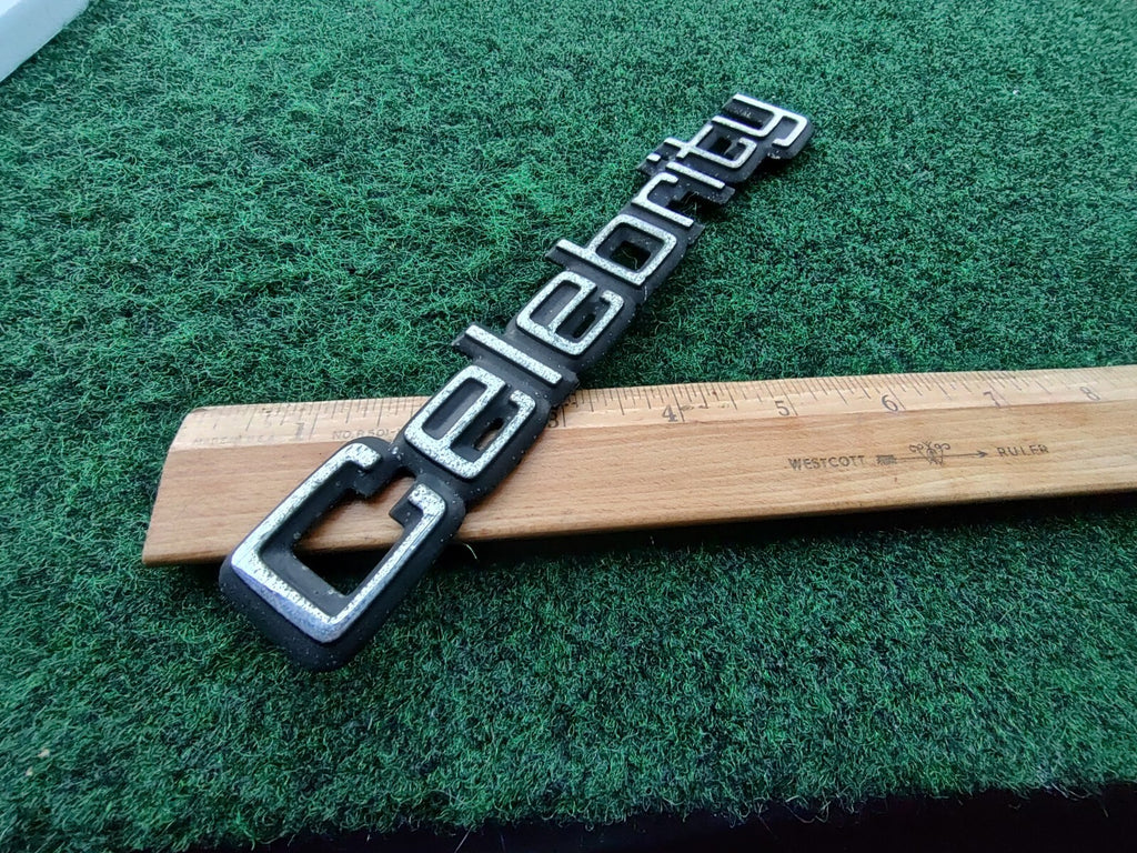 Chevy OEM Celebrity Chrome & Black 8" Emblem Badge Logo Nameplate Name Plate 5S3
