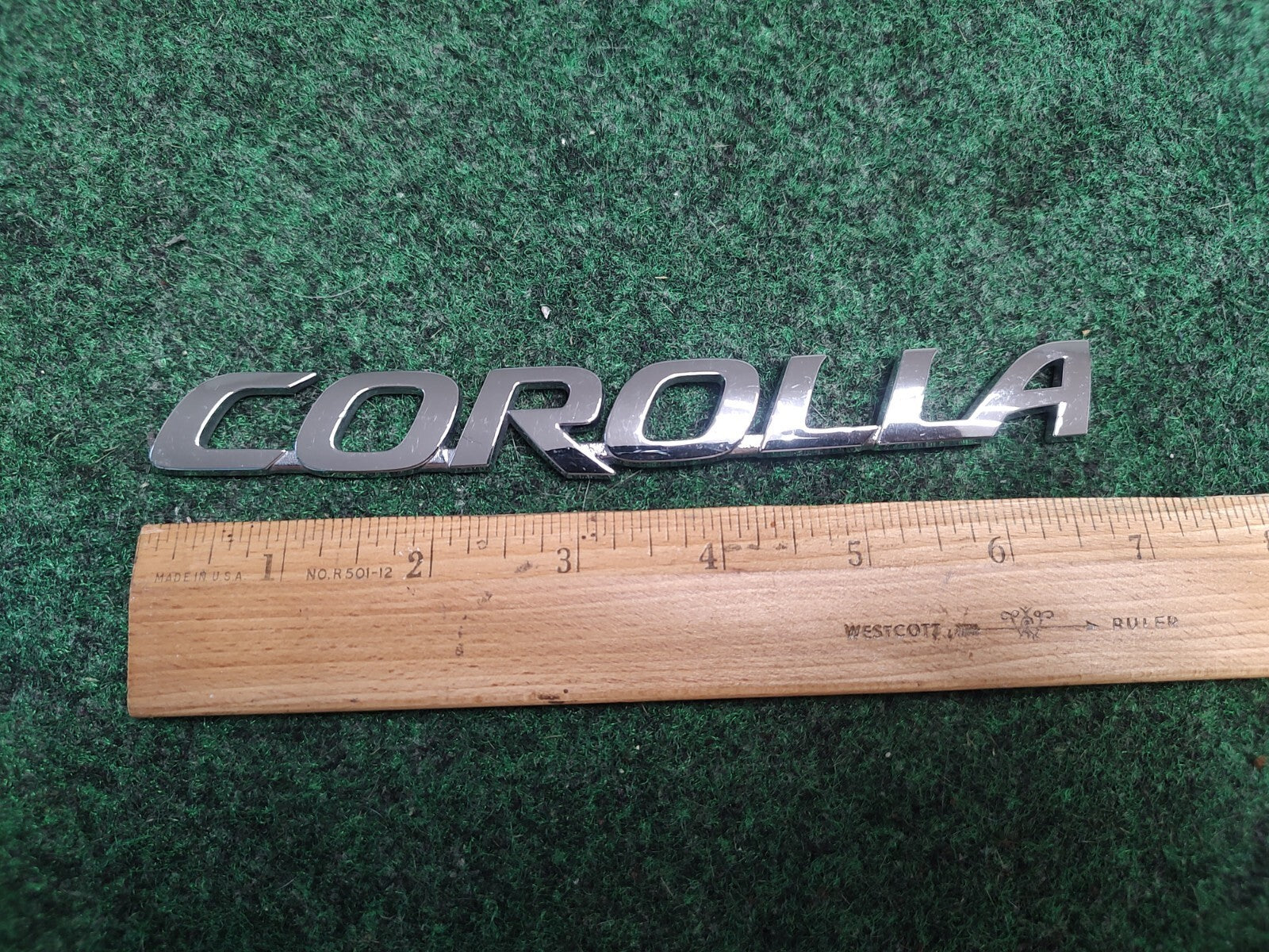 2009 2010 Toyota Corolla Trunk Lid Nameplate Emblem Badge Logo 75442-12a11 2S5