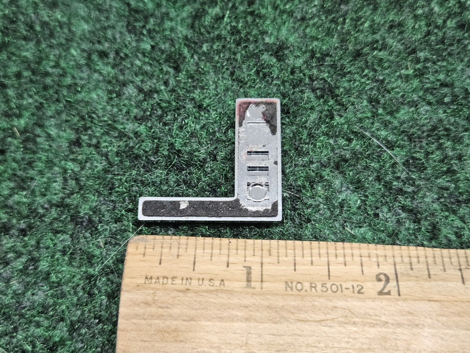 OEM "L" Chrome Individual Letter Lettering Emblem Badge Logo Nameplate 7S7