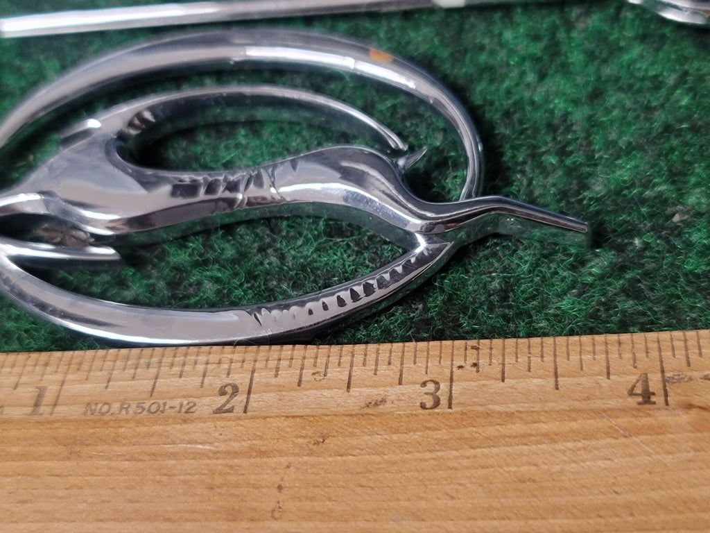 (3) CHEVROLET IMPALA EMBLEM OEM SILVER BLACK CHROME GENUINE 3S9