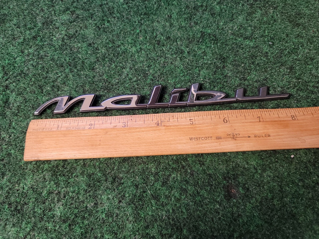 1997-2003 Chevy Malibu Chrome Rear Emblem Badge Logo Nameplate Name Plate 2S9