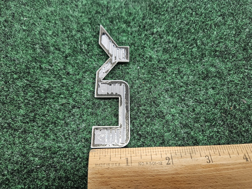 GMC 2007-2020 Yukon "Yu" Letter  Rear Liftgate Emblem Nameplate Chrome 7S9