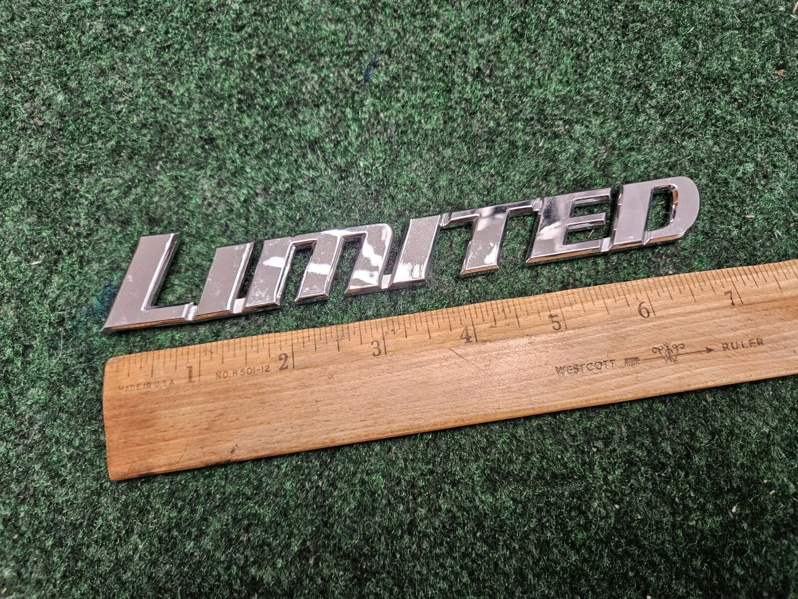 TOYOTA LIMITED CHROME SIDE EMBLEM LOGO BADGE SIGN SYMBOL NAME OEM 5M2