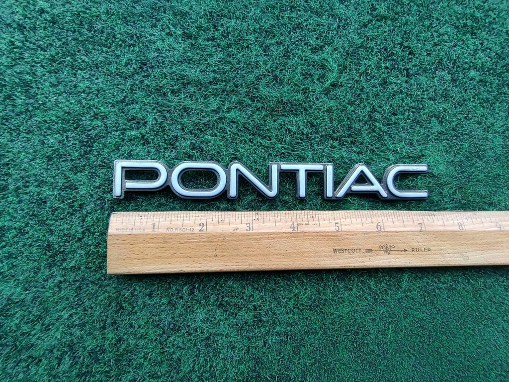 Pontiac OEM Vintage Plastic 7.25" Emblem Badge Logo Nameplate Name Insignia 2L3