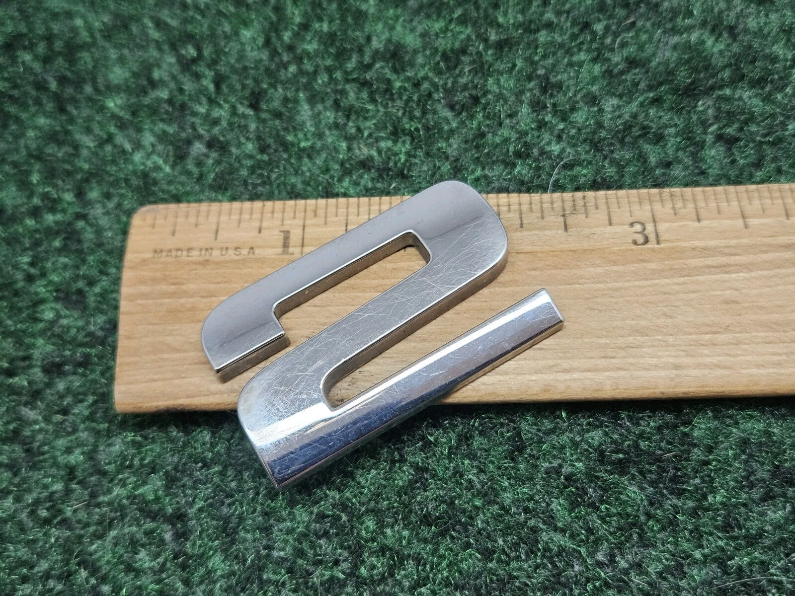 OEM "2" Chrome Individual Number Lettering Emblem Badge Logo Nameplate 3D 2 7S7