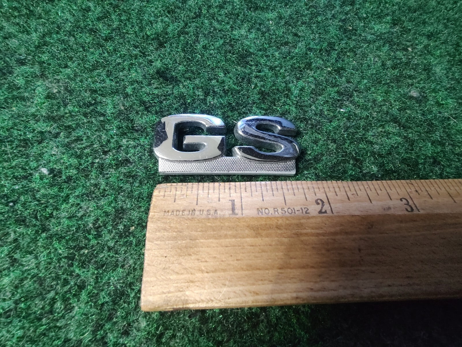 MERCURY SABLE " GS " REAR GATE EMBLEM BADGE SYMBOL LOGO USED OEM 7S3