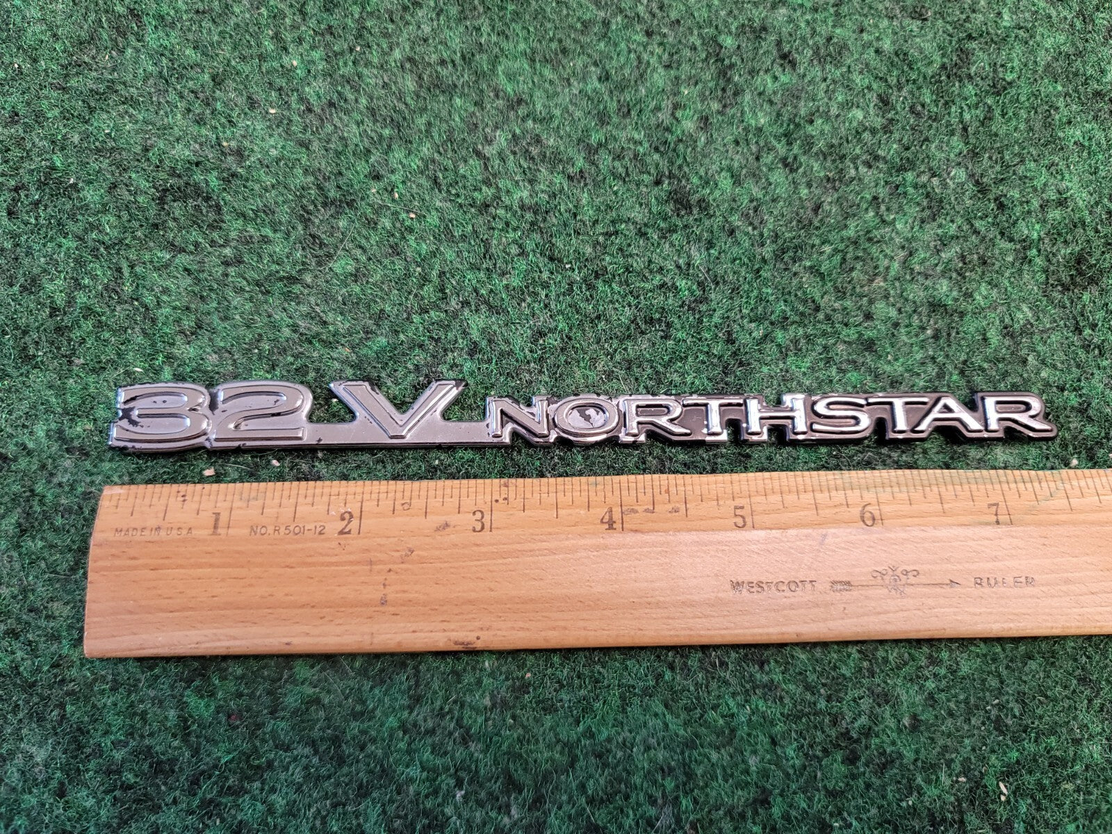 Cadillac OEM 32V Northstar 7.5 Rear Emblem Badge Logo Nameplate Name Plate V 7L1