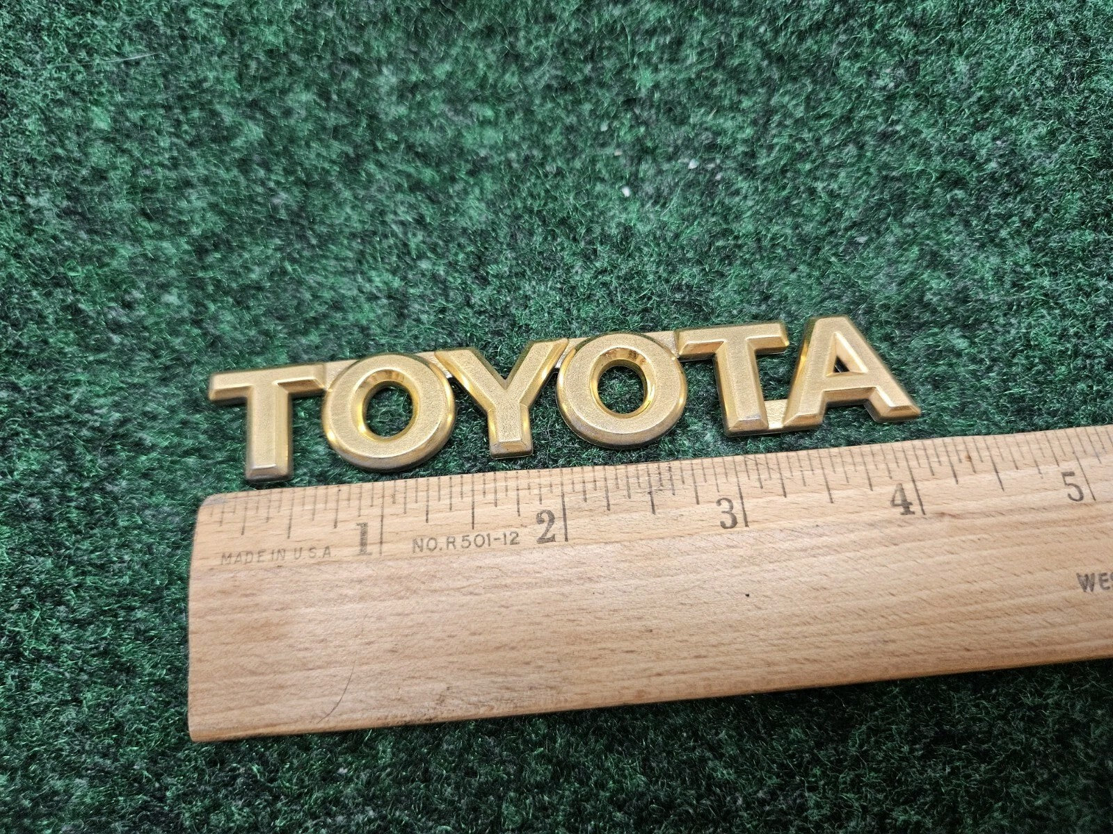Toyota Avalon Rear Trunk Lid Emblem Name Plate 4.25'' Gold OEM 75447AC020 GL2