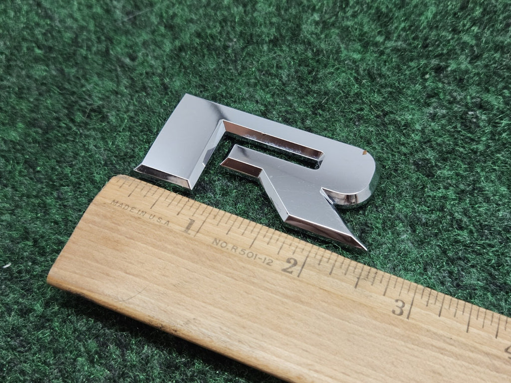 OEM "R" Chrome Individual Letter Lettering Emblem Badge Logo 3D Nameplate R 2S6
