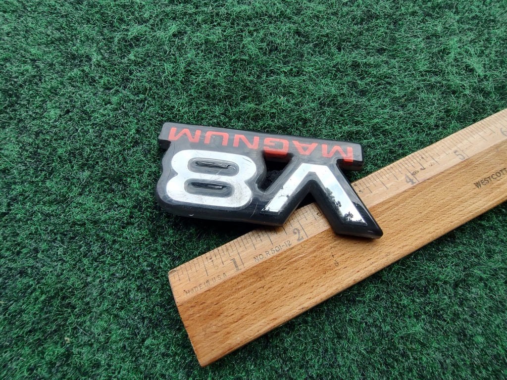 Dodge V8 Magnum Front Fender Plastic Emblem Badge Logo Nameplate Name Plate 5S2