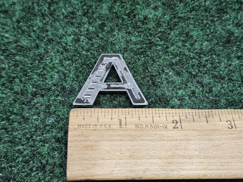 OEM "A" 3D Chrome Individual Letter A Lettering Emblem Badge Logo Nameplate 2S2