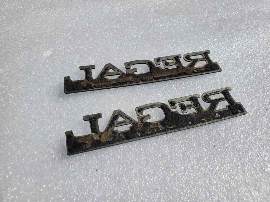 (2) 90-94 Buick Regal Custom Quarter Panel Name Plate Emblem Badge Symbol VNTG