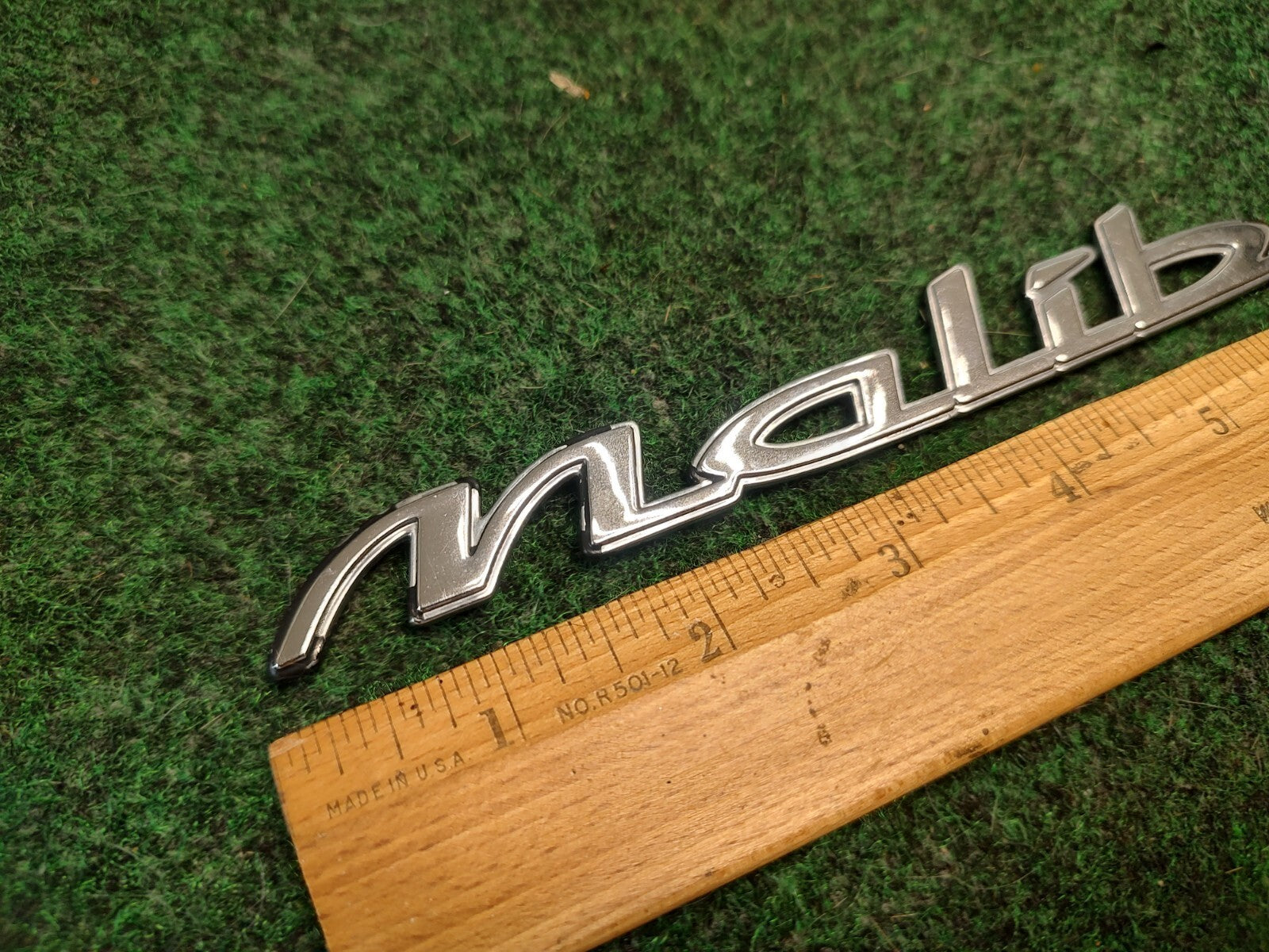 1997-2003 Chevy Malibu Chrome Rear Emblem Badge Logo Nameplate Name Plate 3S4