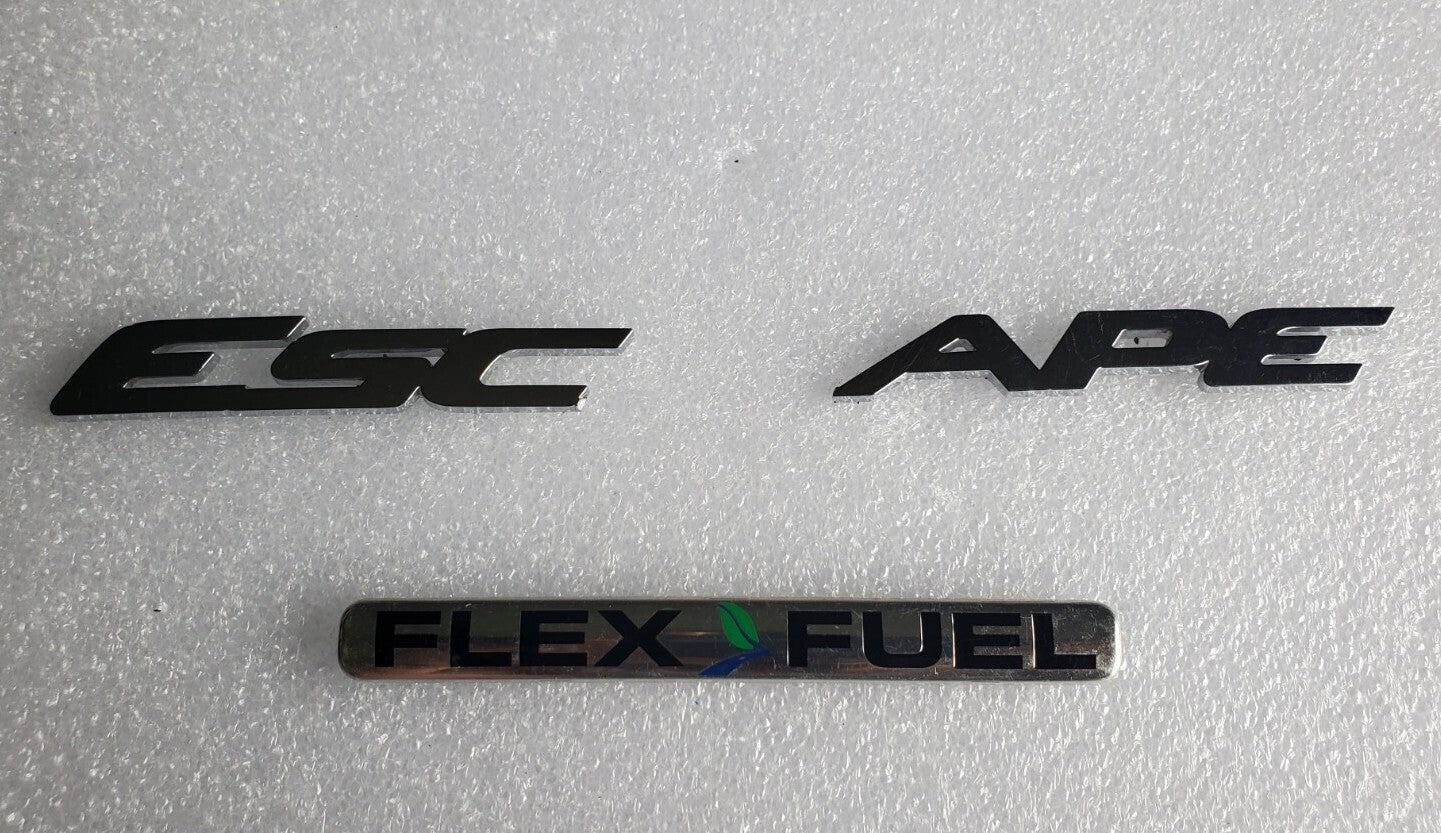 2013-2018 FORD ESCAPE REAR TAIL GATE EMBLEM LOGO BADGE OEM + FLEXFUEL EMBLEM 2L3