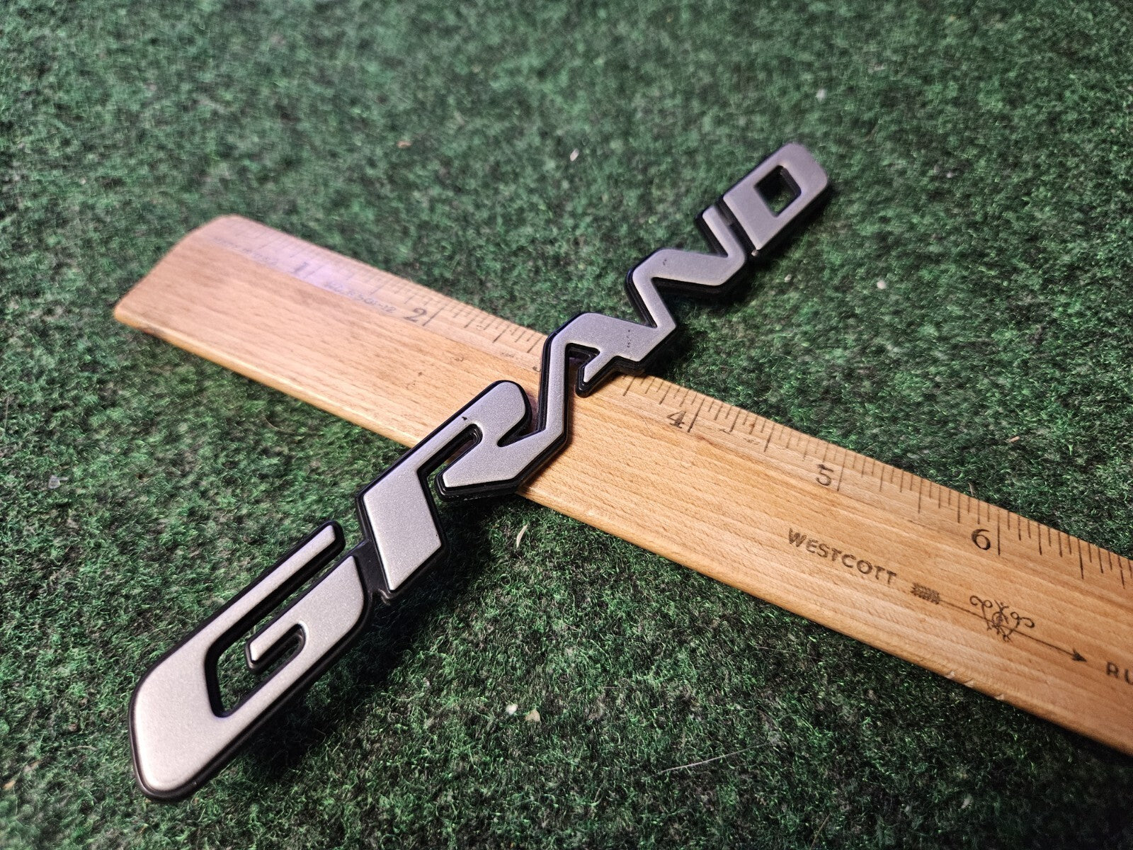 OEM Pontiac Grand Prix GT Emblem "GRAND" PRIX GT Badge Logo 2004–2008 Silver 5L9