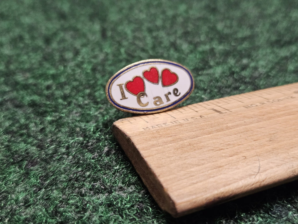 I Heart Care Lapel Pin Hat Vest Brooche
