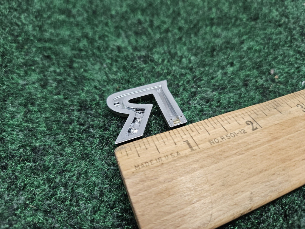 OEM "R" Chrome Individual Letter Lettering Emblem Badge Logo Nameplate 3D 2S2
