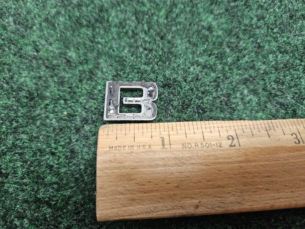 OEM "B" Chrome Individual Letter Lettering Emblem Badge Logo Nameplate 3D 7S7