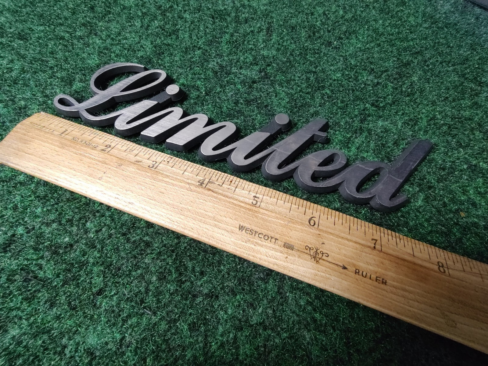Vintage "LIMITED" Emblem Badge Nameplate Name Plate Badge Logo 6S5